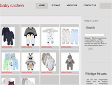 Tablet Screenshot of klamotten-fuer-babys.de